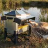 Mangeoire Robust® Grande Ouverture 12kg - Acier Galvanisé pour Volailles, Canards et Oies