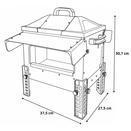 Mangeoire Robust® Grande Ouverture 12kg - Acier Galvanisé pour Volailles, Canards et Oies