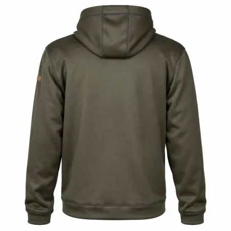 Sweat à capuche kaki Percussion | Doublé polaire résistant