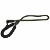 Longe réfléchissante nylon kaki 120x1,2cm pour chien