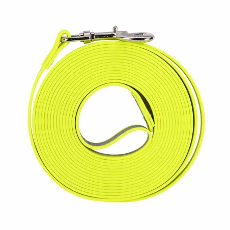 Longe réfléchissante silicone jaune fluo 5m x 2cm