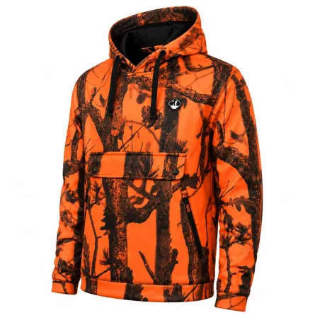 Sweatshirt à capuche Percussion Blaze Black micro polaire