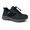 Baskets Duru cuir bleu marine imperméables fermeture élastique