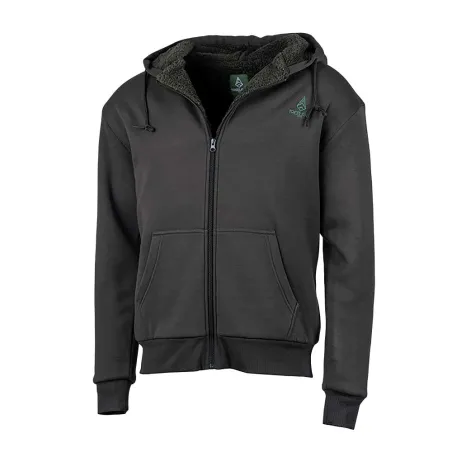 Sweat à capuche zippé vert Treeland polaire 100% polyester