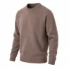 Pull Roanne col rond brun