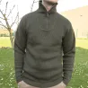 Pull col camionneur kaki Lorry taille S à 3XL