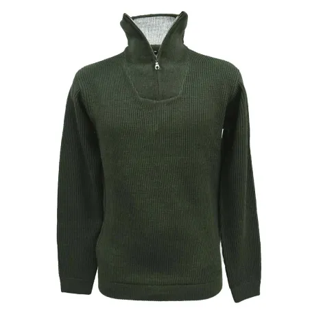 Pull col camionneur kaki Lorry taille S à 3XL