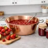 Kit bassine cuivre + entonnoir + 500 étiquettes pour confitures maison