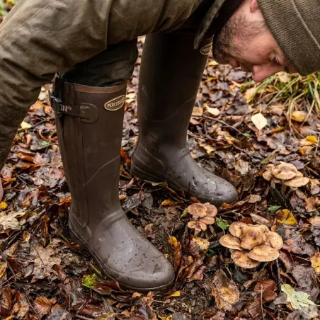 Bottes full zip Rambouillet caoutchouc marron 37 à 47