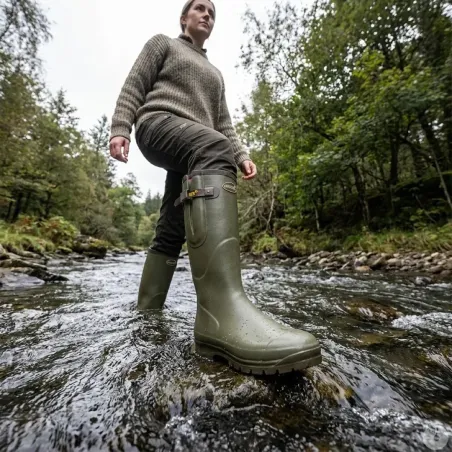 Bottes Tradition jersey confort caoutchouc kaki 37 à 47