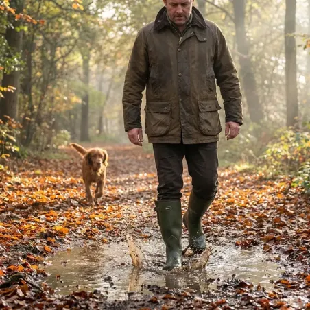 Bottes Pioneer Hunting Green confort caoutchouc 40 à 46