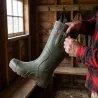 Bottes de chasse Texas antidérapantes caoutchouc kaki 39 à 47