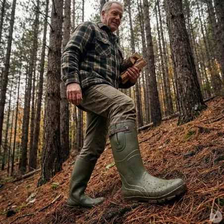 Bottes de chasse Colorado caoutchouc kaki marron 39 à 47