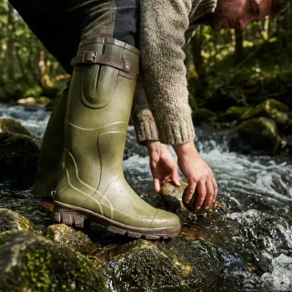 Bottes de chasse Colorado caoutchouc kaki marron 39 à 47
