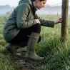 Bottes de chasse Alaska soufflet Zip caoutchouc kaki 39 à 47