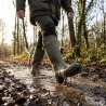 Bottes de chasse Alaska soufflet Zip caoutchouc kaki 39 à 47