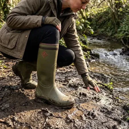 Bottes de chasse Dakota caoutchouc kaki 39 à 47
