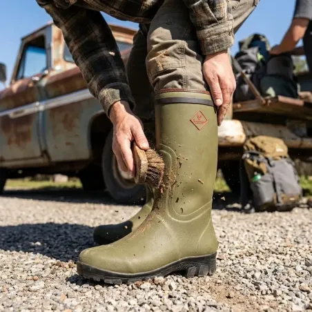 Bottes de chasse Dakota caoutchouc kaki 39 à 47