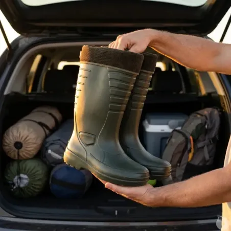 Bottes isolantes waterproof EVA polymère kaki 40 à 47