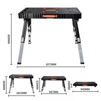 Établi 5 en 1 multifonction atelier bricolage DIY compact