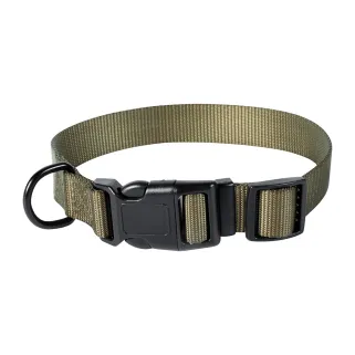 Collier polyester réglable kaki 45cm – Stepland