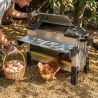 Mangeoire Robust® Grande Ouverture 24kg - Acier Galvanisé pour Volailles et Palmipèdes