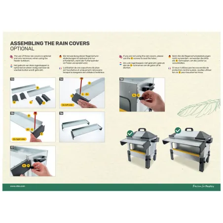 Mangeoire Robust® Grande Ouverture 24kg - Acier Galvanisé pour Volailles et Palmipèdes
