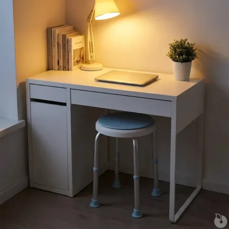 Tabouret pivotant moderne siège d'appoint rotatif compact