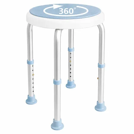 Tabouret pivotant moderne siège d'appoint rotatif compact