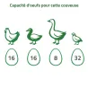 Couveuse automatique Couvitech SP-16 - 16 oeufs idéale débutant incubation