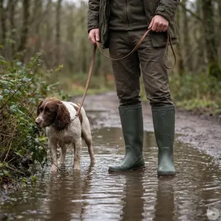 Bottes de Chasse Cyclone antidérapantes PVC Kaki 40 à 46