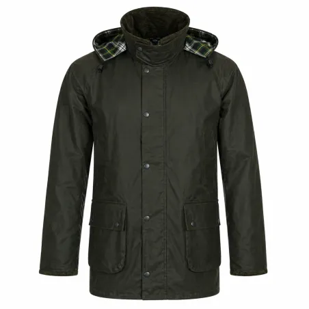 Veste Walker and Hawkes Poacher Vert Coton Ciré – style anglais
