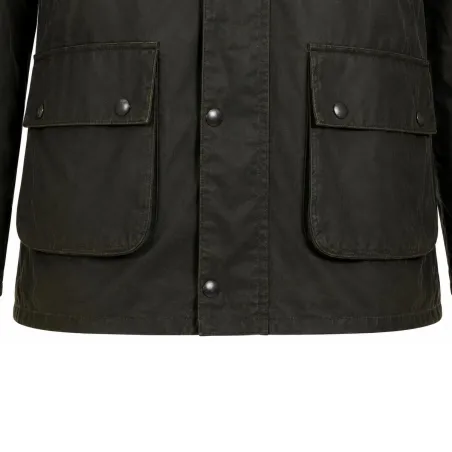 Veste Walker and Hawkes Poacher Vert Coton Ciré – style anglais