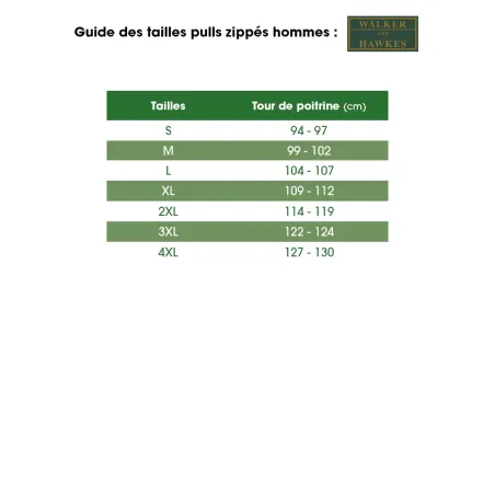 Pull zippé Walker and Hawkes Gardham Vert