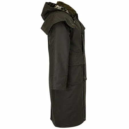 Manteau long Walker and Hawkes Waxstock Vert 