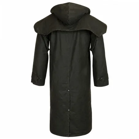 Manteau long Walker and Hawkes Waxstock Vert 
