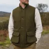 Gilet Walker and Hawkes Barington Shooting Vert Laine
