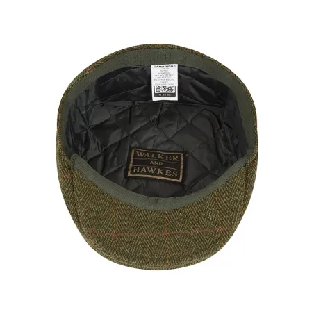 Casquette Walker and Hawkes Cambridge Vert Tweed