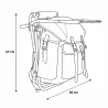 Sac à dos siège pliable avec structure en acier - 2,8 kg