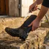 Bottes Kraft PVC recyclable doublure jersey noir 36 à 47