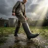 Bottes Kraft PVC recyclable doublure jersey noir 36 à 47