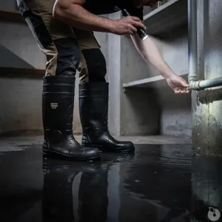 Bottes sécurité Hercules S5 noires PVC embout acier