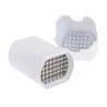 Coupe-frites en PP avec lame inox - Blanc 10x7,7x13 cm