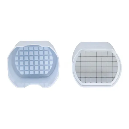 Coupe-frites en PP avec lame inox - Blanc 10x7,7x13 cm