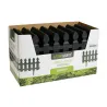 Lot de 6 Clôtures de Jardin 50x30 cm Noir Mat