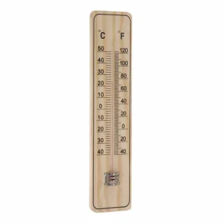 Thermomètre Extérieur en Bois - Design Élégant et Précis