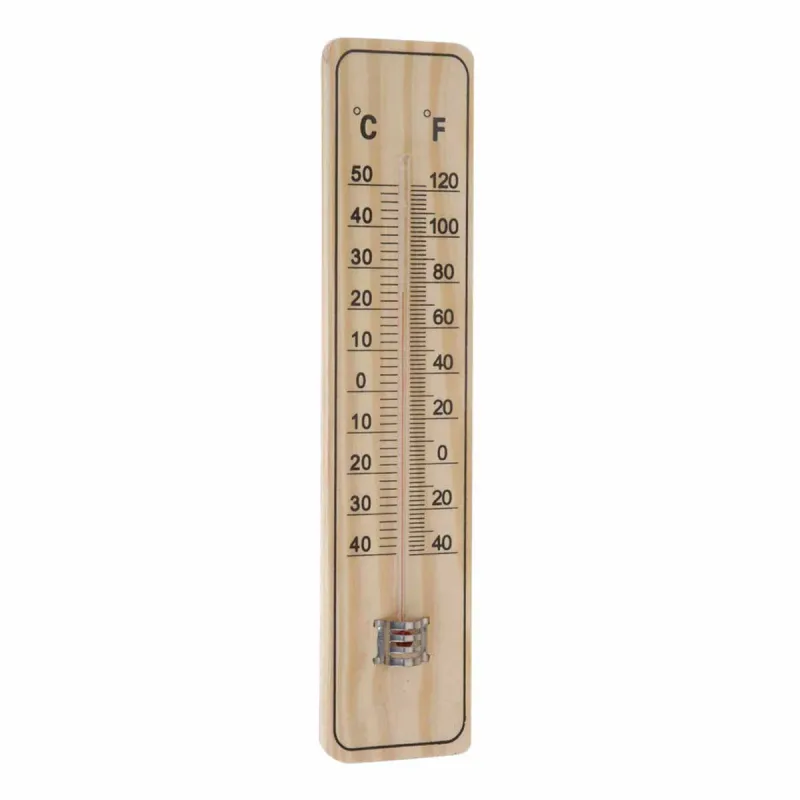 Thermomètre Extérieur en Bois - Design Élégant et Précis