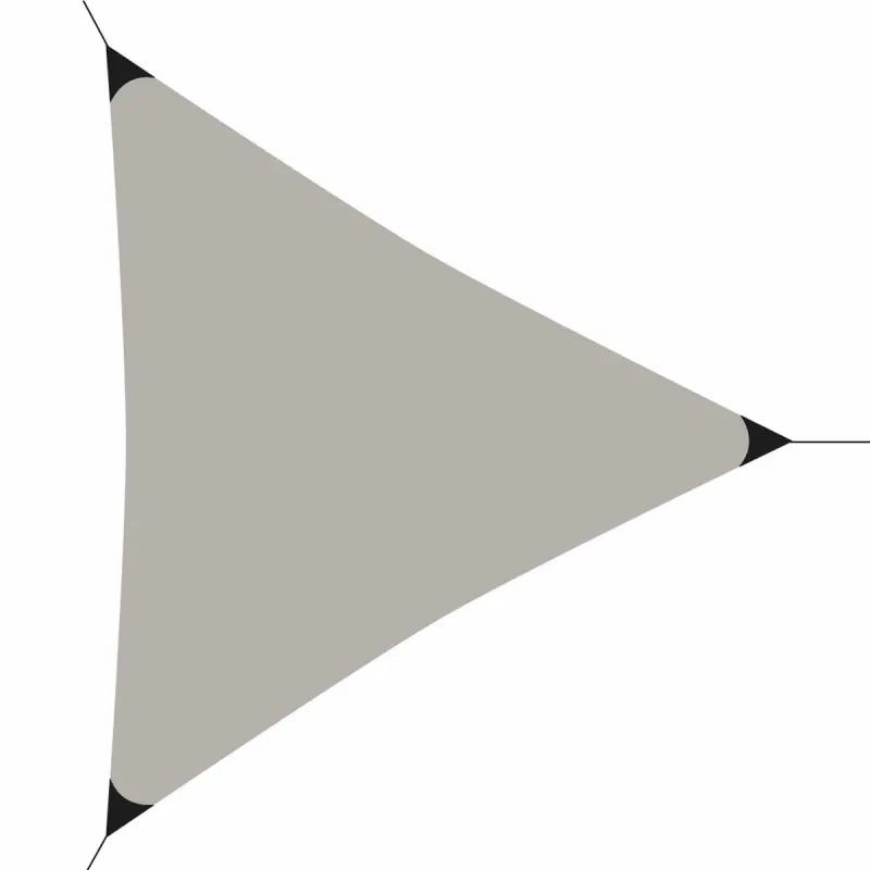 Voile d'ombrage triangulaire taupe 360x360x360 cm - Protection UPF 50+