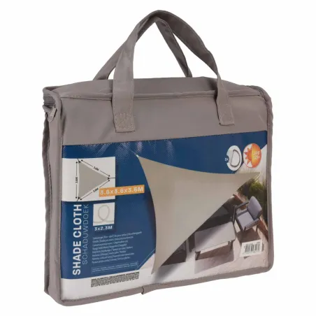 Voile d'ombrage triangulaire taupe 360x360x360 cm - Protection UPF 50+