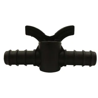 Lot de 2 vannes papillon 16 mm pour irrigation